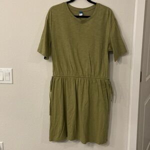 Old Navy Green T-Shirt Dress